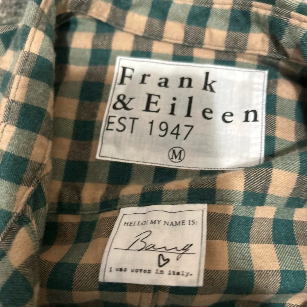 Frank & Eileen “Barry” Green and Tan Plaid Shirt - Picture 7 of 8